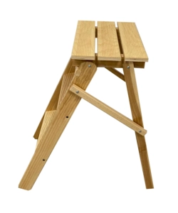 SCALETTA IN LEGNO DI FAGGIO 3 GRADINI, 55X60X32 CM